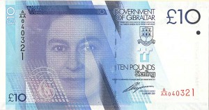 Gibraltar - 10 Pounds - P-36 - 2010 dated Foreign Paper Money